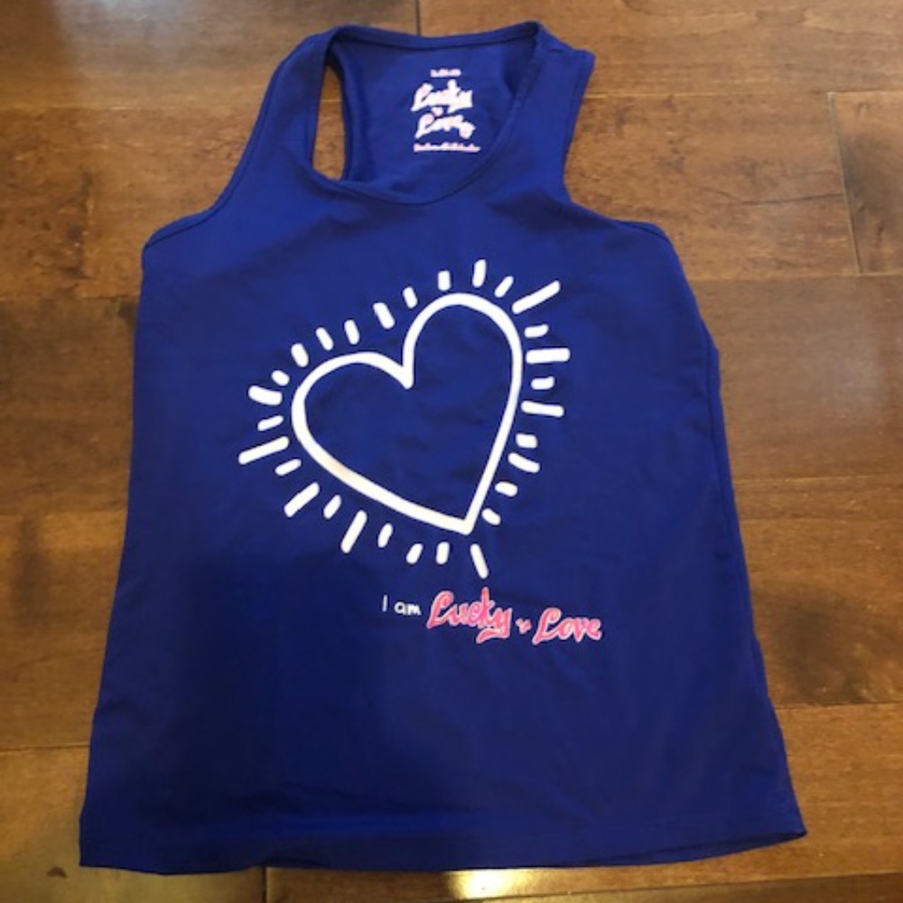 Lucky In Love Girls Athletic Tank